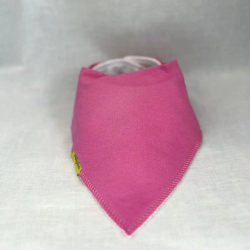 Just pink organic cotton DribbleBoo bandana bib