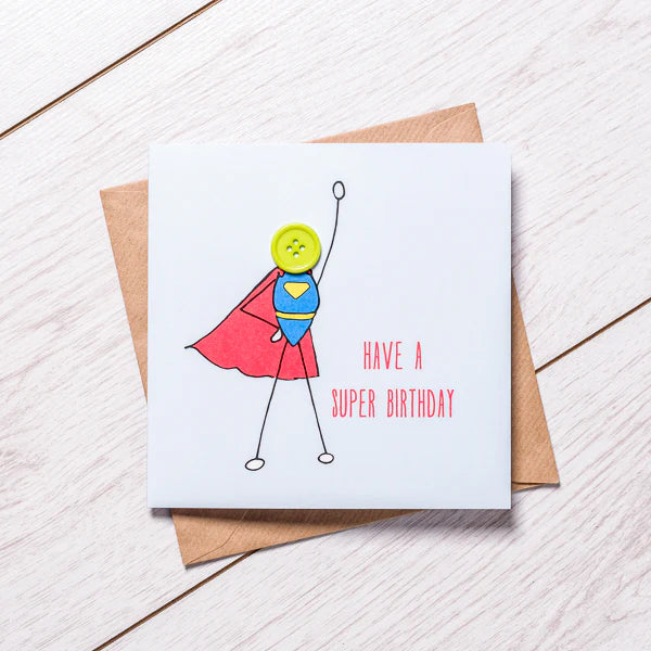 Super Boy Birthday Card