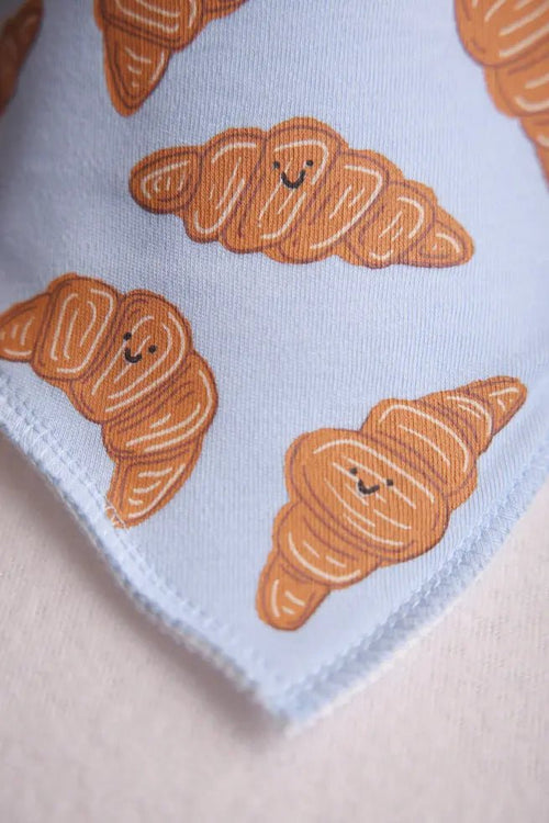 Le Petit Croissant Organic Cotton DribbleBoo Bandana Bib