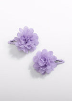 Lilac Flower Hair Clip Set