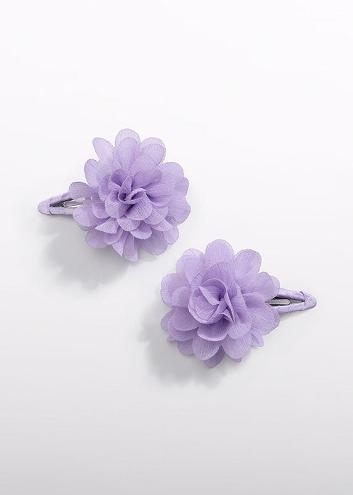 Lilac Flower Hair Clip Set