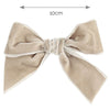 LINEN 10cm - Velvet Hair Clip With Bow (Condor)