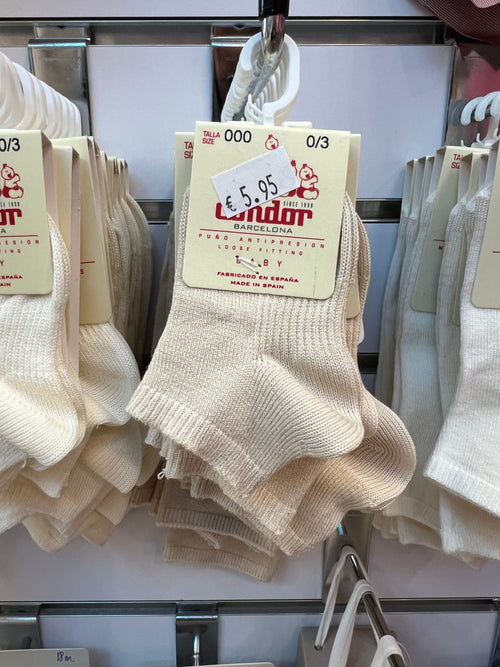 LINEN Elastic Cotton Ankle Socks (Condor) - CottonKids.ie - 0-1 month - 1-2 month - 12 month