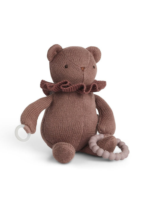 Little Activity Bear with Teether – Brown (19 cm)