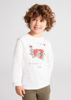 Long Sleeve T-shirt Boy Ivory