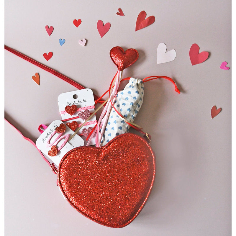 Love Heart Glitter Bag