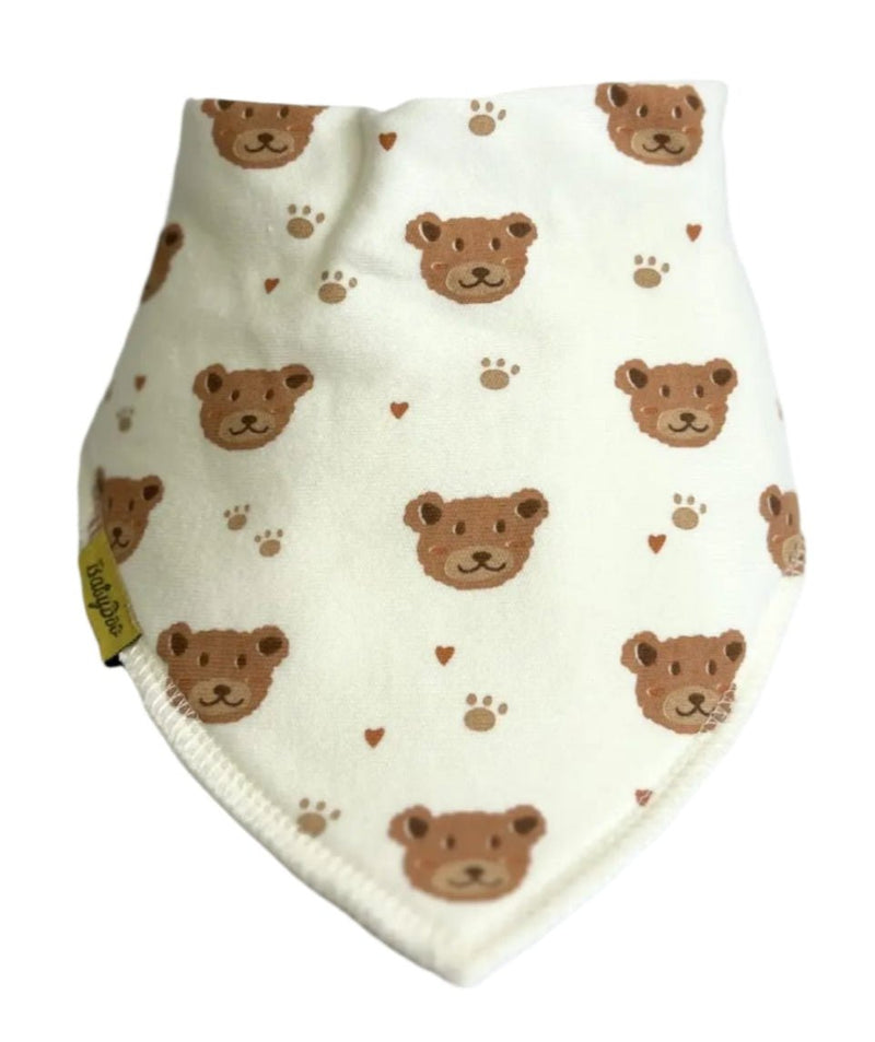 Lovely Teddy Bears Organic Cotton DribbleBoo Bandana Bib