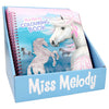 Miss Melody Colouring Book With Reversible Sequins