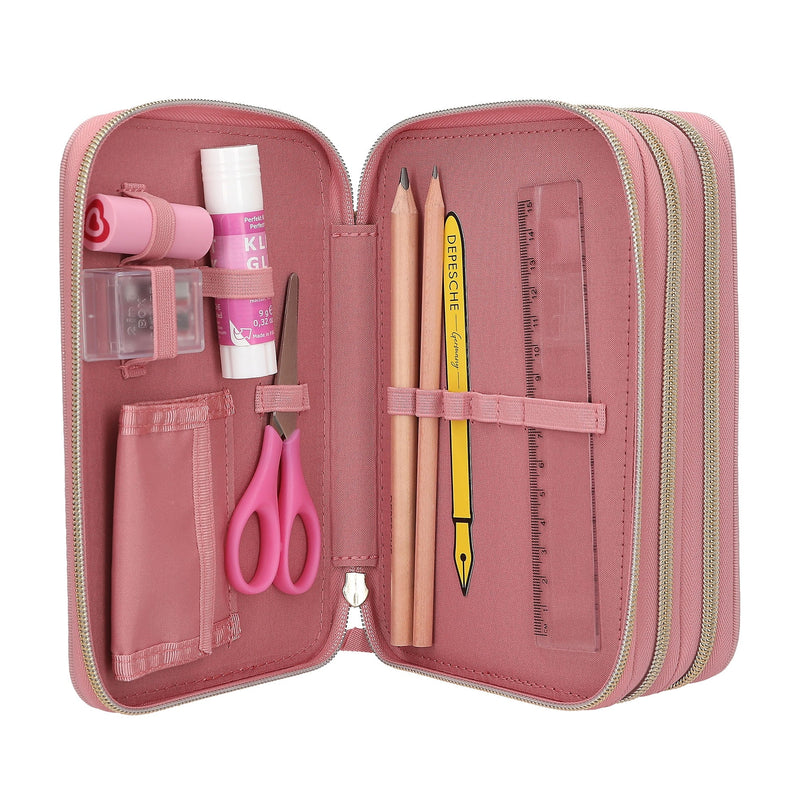 Miss Melody Triple Pencil Case DUSTY ROSE