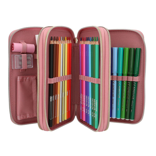 Miss Melody Triple Pencil Case DUSTY ROSE