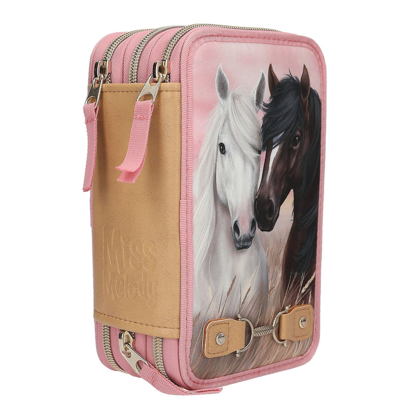 Miss Melody Triple Pencil Case DUSTY ROSE