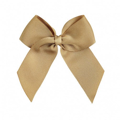 MUSTARD Hairclip With Grossgrain Bow (7cm) (Condor)