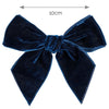 NAVY BLUE 10cm - Velvet Hair Clip With Bow (Condor)