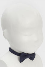 NAVY BLUE Boy Linen Bow Tie Dickie Fly