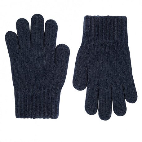 NAVY BLUE Classic Knit Gloves