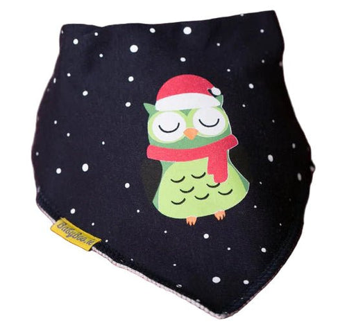 Navy Oliver Owl DribbleBoo Bandana Bib