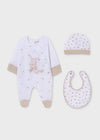 Newborn Baby 3 Piece Gift Cotton Babysuit Set Unisex