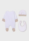 Newborn Baby 3 Piece Gift Cotton Babysuit Set Unisex