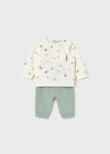 Newborn Boy 2 - Piece Dinosaur Knit Outfit