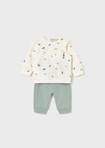 Newborn Boy 2 - Piece Dinosaur Knit Outfit