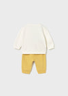 Newborn Boy 2 - Piece Dinosaur Knit Outfit