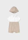 Newborn Boy 2 - Piece Dungaree Set with Hat