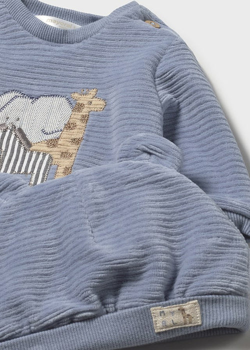 Newborn Boy 3 - Piece Corduroy Tracksuit with Hat
