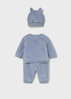 Newborn Boy 3 - Piece Corduroy Tracksuit with Hat