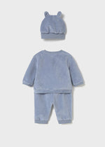 Newborn Boy 3 - Piece Corduroy Tracksuit with Hat