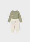 Newborn Boy 4 - Piece Green Knit Set