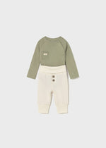 Newborn Boy 4 - Piece Green Knit Set
