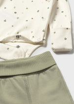 Newborn Boy 4 - Piece Green Knit Set