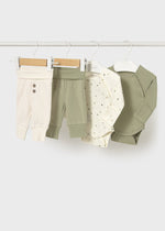 Newborn Boy 4 - Piece Green Knit Set