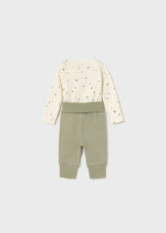 Newborn Boy 4 - Piece Green Knit Set