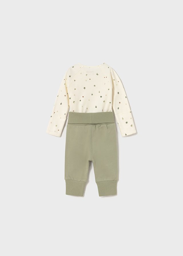 Newborn Boy 4 - Piece Green Knit Set