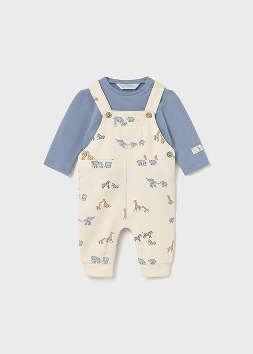 Newborn Boy Animal Dungarees & T-Shirt Set