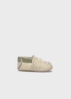 Newborn Boy Beige Animal Print Booties