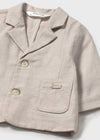 Newborn Boy Beige Blazer