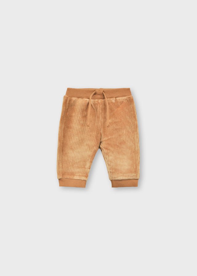Newborn Boy Beige Corduroy Trousers