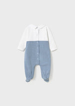 Newborn Boy Bi - Color Babygrow