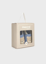 Newborn Boy Blue Bear Booties