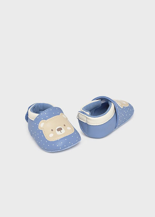 Newborn Boy Blue Bear Booties