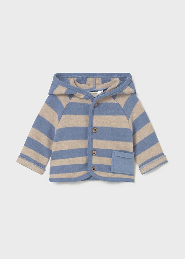 Newborn Boy Blue & Beige Bunny 3 - Piece Tracksuit