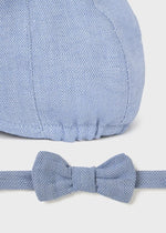 Newborn Boy Blue Cap & Bow Tie Set