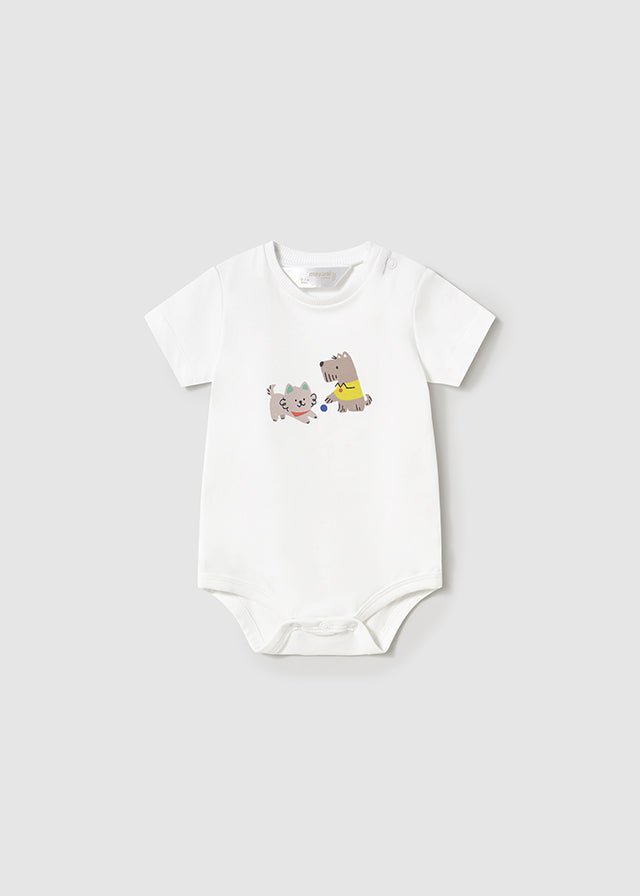 Newborn Boy Blue Dog Print 3 - Piece Tracksuit Set