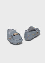 Newborn Boy Blue Moccasins