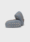 Newborn Boy Blue Moccasins
