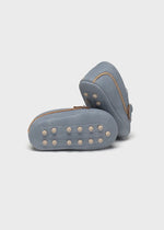 Newborn Boy Blue Moccasins