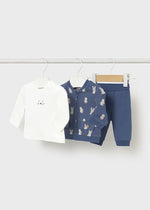 Newborn Boy Bunny 3 - Piece Tracksuit