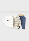 Newborn Boy Dinosaur 3 - Piece Tracksuit Set